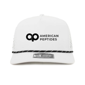 AP Performance Hat — White / Black Rope